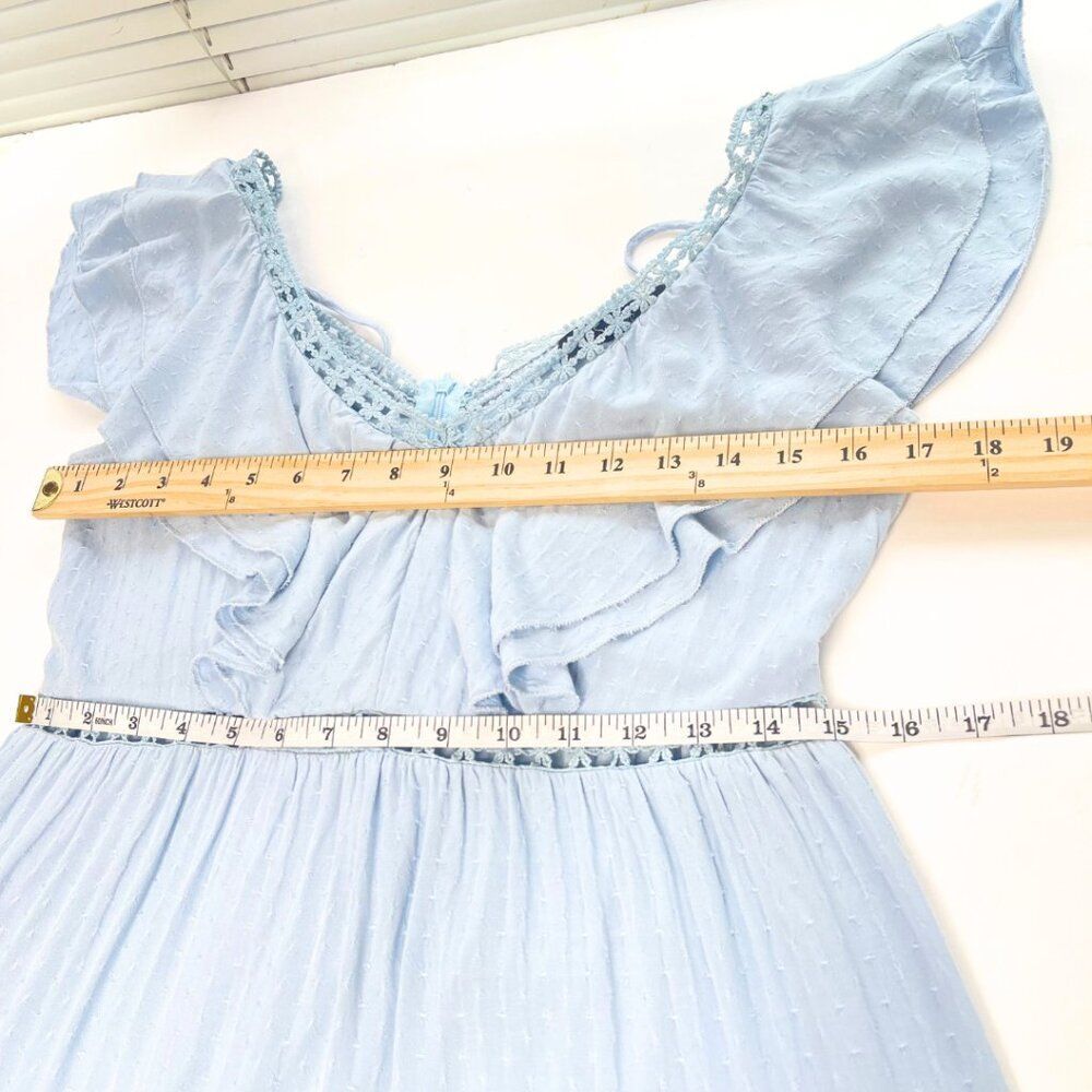 Simplee | Women's Ruffle Lace Maxi Dress Size Medium - Picture 8 of 13